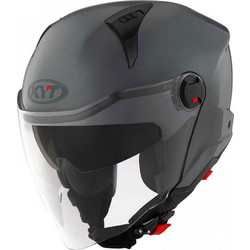 KYT D-City Plain Matt Grey Κράνος Μηχανής Jet 1300gr