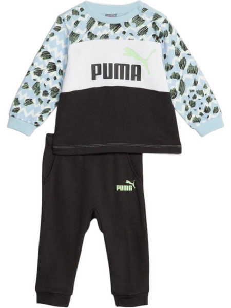 Puma Βρεφικό Σετ Φόρμας για Αγόρι Χειμωνιάτικο Γαλάζιο Μαύρο 676368-01