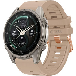 Tech-Protect Silicone Λουράκι Σιλικόνης Walnut (Garmin Fenix 5S / 5S Plus / 6S / 6S Pro / 7S / 7S Pro / 8 43mm)