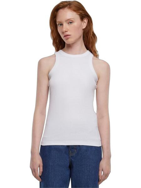 Urban Classics Γυναικείο Καλοκαιρινό Top Ριπ Λευκό TB6188-00220