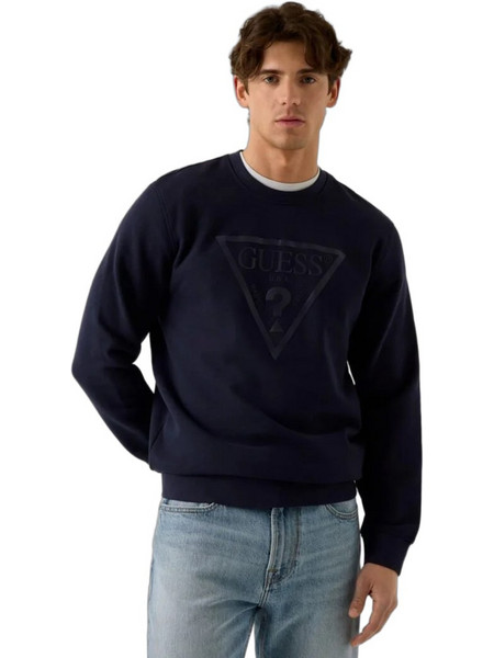 Guess Ανδρικό Φούτερ Navy Μπλε M6YQ37K4103