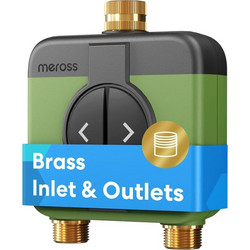 Meross MST200-EU Προγραμματιστής Ποτίσματος Μπαταρίας με Wi-Fi 2 Εξόδων