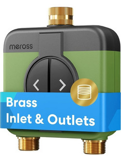 Meross MST200-EU Προγραμματιστής Ποτίσματος Μπαταρίας με Wi-Fi 2 Εξόδων