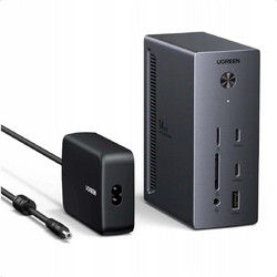 Ugreen CM843/85489 USB-C Docking Station με DisplayPort / HDMI PD Ethernet και Σύνδεση 3 Oθονών