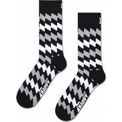 Happy Socks Ανδρικές Κάλτσες Ψηλές με Σχέδια Μαύρες P006119-1000