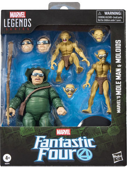 Hasbro Marvel Legends Series Fantastic Four Mole Man & Moloios Σετ Φιγούρες Δράσης για 4+ Ετών 15cm