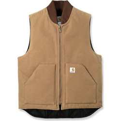 Carhartt Αμάνικο Ανδρικό Μπουφάν Puffer Μπεζ 106676-BRN