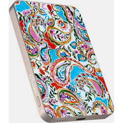 Sentio Wireless Power Bank 5000mAh 22.5W με Θύρα USB-C Power Delivery Paisley Orange