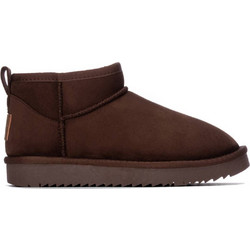 Xti Γυναικεία Μποτάκια Suede Καφέ με Γούνα 144442-002