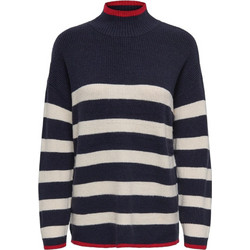 Only Γυναικεία Πλεκτή Μπλούζα Navy Μπλε 15350686