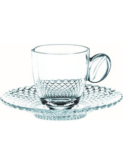Nachtmann Rumba Σετ Φλιτζάνια Espresso & Ελληνικού Καφέ Διαφανή 80ml 2τμχ 77664