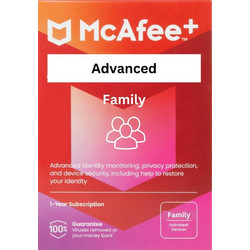 McAfee Advanced Family για Unlimited Συσκευές και 1 Έτος Χρήσης (Ηλεκτρονική Άδεια)