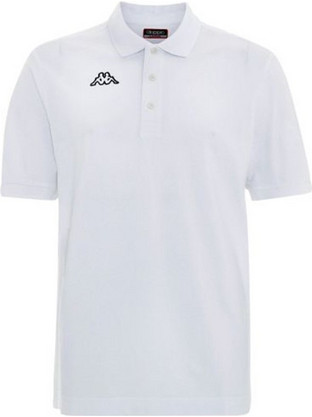 Kappa Ανδρική Αθλητική Μπλούζα Polo Λευκή 302S1U0-969
