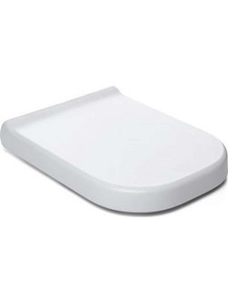 Καπάκι Λεκάνης Οβάλ Πλαστικό Soft Close Λευκό 47x34.5cm 06514.001