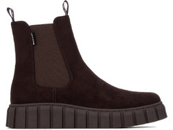 Refresh Γυναικεία Μποτάκια Chelsea Πλατφόρμα Suede Σοκολατί 170249