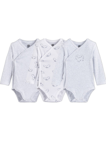 La Redoute Σετ Φορμάκια Εσώρουχα Μακρυμάνικα για Αγόρι Γαλάζιο 351389385 / GQK559