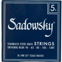 Sadowsky Blue Label Σετ 5 Χορδές Ηλεκτρικού Μπάσου Stainless Steel 45-130"