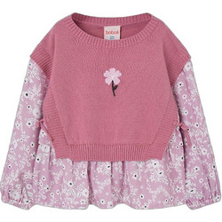 Boboli Παιδικό T-Shirt Μακρυμάνικο Ροζ Λιλά 344056-3816