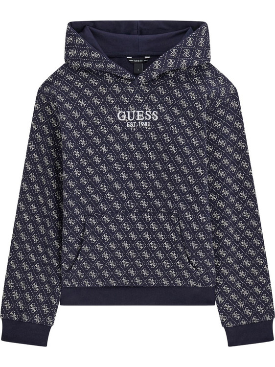 Guess Παιδικό Φούτερ με Κουκούλα Navy Μπλε L6YQ06K4046-PMN9