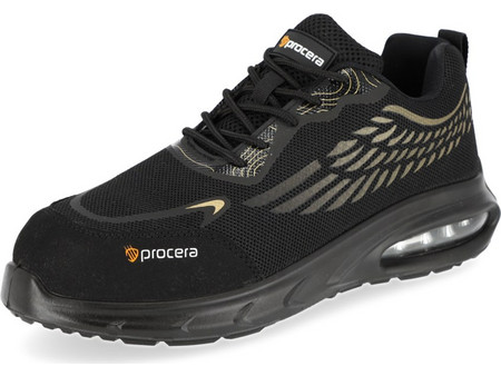 Procera Texo-Air Wing Αθλητικά Παπούτσια Ασφαλείας SB Μαύρα