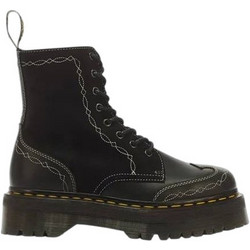 Dr. Martens Γυναικεία Αρβυλάκια Δερμάτινα Μαύρα με Χοντρό Χαμηλό Τακούνι 43557001-0071
