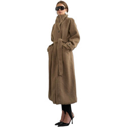 Topshop Talila Παλτό με Ζώνη Καφέ 31001595