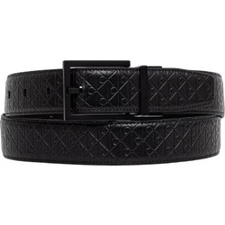Calvin Klein Ανδρική Ζώνη Δερμάτινη Λεπτή Μαύρη LV04D7059G-V8N