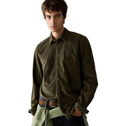 Pepe Jeans Ανδρικό Πουκάμισο Κοτλέ Πράσινο PM3091440-776