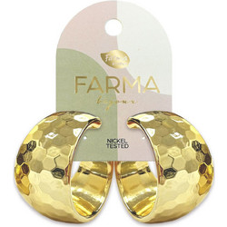 Farma Bijoux Γυναικεία Σκουλαρίκια Κρίκοι από Ορείχαλκο Xρυσά BEWOW25