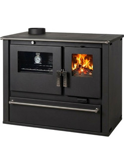 Verso CS Plus Black Left Ξυλόσομπα με Φούρνο 7.7kW
