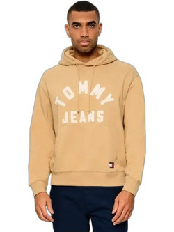 Tommy Jeans Ανδρικό Φούτερ με Κουκούλα & Τσέπες Πορτοκαλί DM0DM23595-ACA