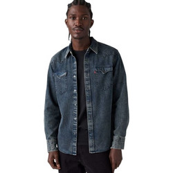 Levi's Ανδρικό Πουκάμισο Τζιν Μακρυμάνικο Κανονική Γραμμή Overshirt Μπλε 85744-0132