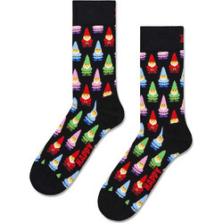 Happy Socks Βαμβακερές Γυναικείες Κάλτσες Μαύρες Πολύχρωμες με Σχέδια P006278-1000