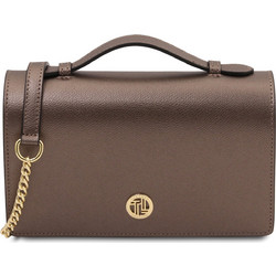 Tuscany Leather Opera Γυναικείο Τσαντάκι Χειρός Δερμάτινο Μπρονζέ TL142667
