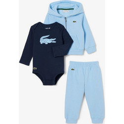 Lacoste Βρεφικό Σετ Φόρμας για Αγόρι Χειμωνιάτικο Γαλάζιο Navy Μπλε 32W1153-HBP