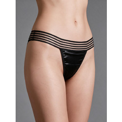 Milena By Paris Γυναικείο Sexy String Μαύρο 6983