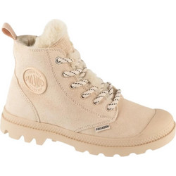 Palladium Γυναικεία Αρβυλάκια Suede Μπεζ με Γούνα 94978-260-M