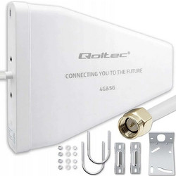 Qoltec 57061 Εξωτερική Κεραία Wi-Fi Κατευθυντική 9dBi με Σύνδεση N-connector