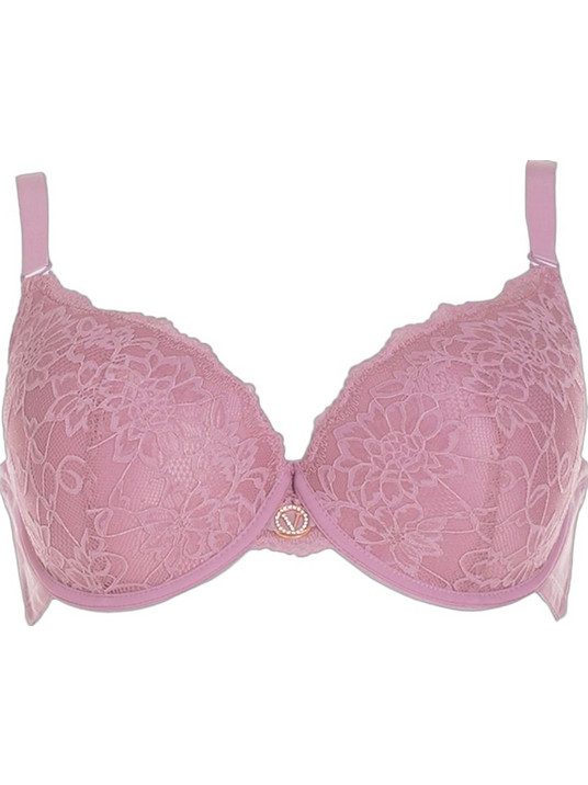 Gsecret Σουτιέν για Βαθύ Ντεκολτέ Push Up με Μπανέλα Ροζ W816-40053
