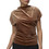 Vero Moda Γυναικείο Χειμερινό Top Βελούδινο Καφέ 10352215