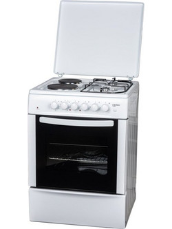 Crown CR-6060V Κουζίνα Αερίου & Ρεύματος 66lt με Εστίες Αερίου & Ρεύματος 60cm