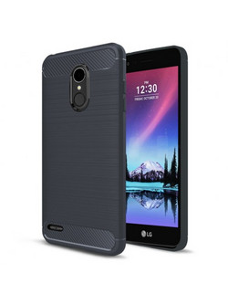 Θήκη για LG K10 2017 Σιλικόνης TPU Carbon - 3842 - Σκούρο Μπλε - ΟΕΜ