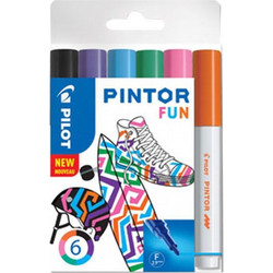 PILOT ΜΑΡΚΑΔΟΡΟΙ PAINT PINTOR FINE FUN ΣΕΤ 6Τ. SW-PTF-F6