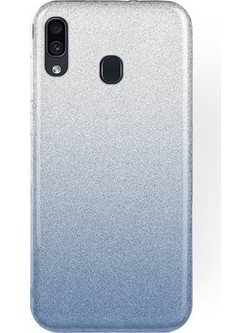 Forcell Shining Back Cover Clear Blue (Galaxy A20 / A30)