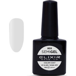 Elixir Semigel 805 Light Grey Ημιμόνιμο Βερνίκι Νυχιών 8ml