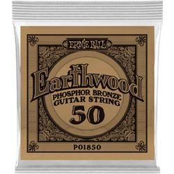 Ernie Ball 1850 Earthwood Χορδή Ακουστικής Κιθάρας Phosphor Bronze 50"