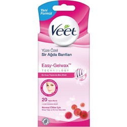 Veet Easy Gel Ταινίες Αποτρίχωσης για Πρόσωπο 20τμχ