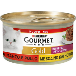 Purina Gourmet Gold Tartare Adult with Beef & Chicken 85gr 12423840
