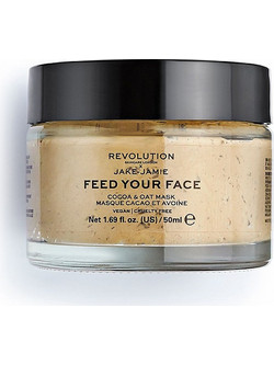 Makeup Revolution Jake-Jamie Feed Your Face Cocoa & Oat Milk Κρεμώδης Μάσκα Προσώπου για Ενυδάτωση 50ml