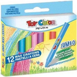 Toy Color Jumbo Κηρομπογιές Σετ 12τμχ